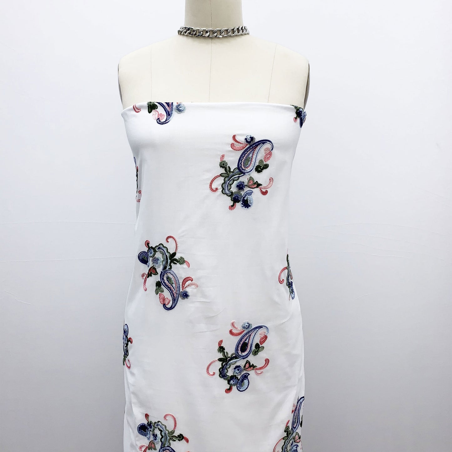 EB-365-CVOILE-M-OFFWHITE-DENIM - VOILE; EMB YARN 100% RAYON