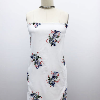 EB-365-CVOILE-M-OFFWHITE-DENIM - VOILE; EMB YARN 100% RAYON