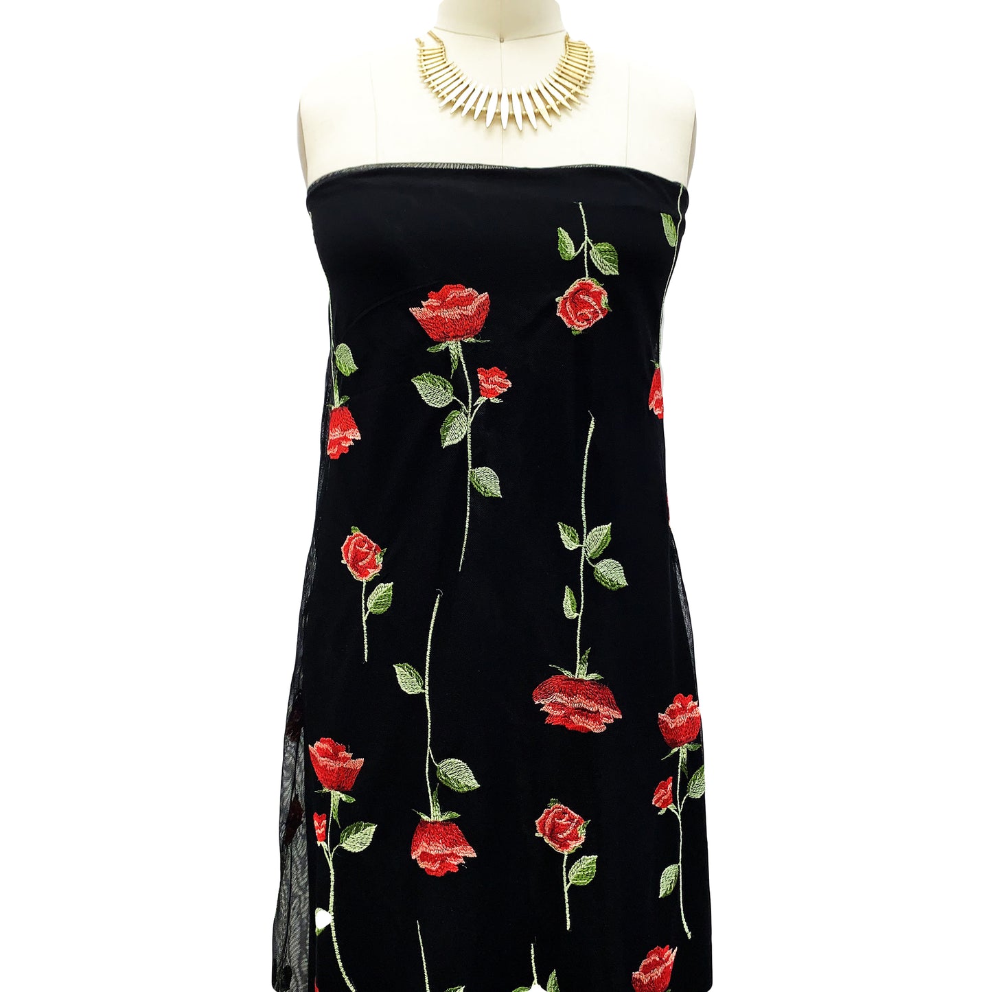 EB-423-MESH-BLACK-RED - GROUND: 100% NYLON: 100% POLY