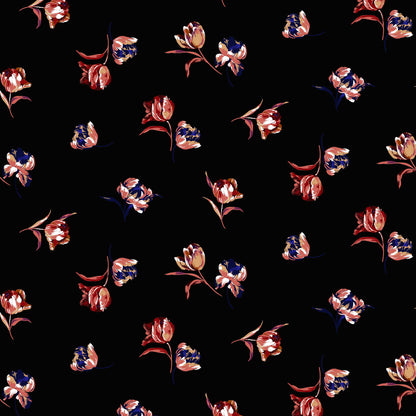 P-10006-636-BLACK-CORAL-PRINTED-CREPON-100%-RAYON-CREPON