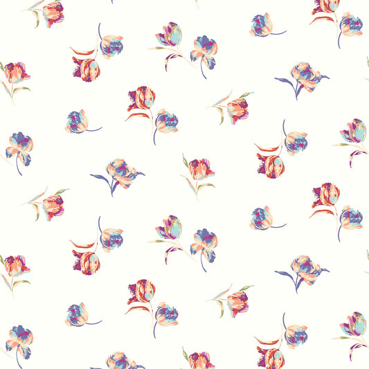 P-10006-636-OFFWHITE-CORAL-PRINTED-CREPON-100%-RAYON-CREPON