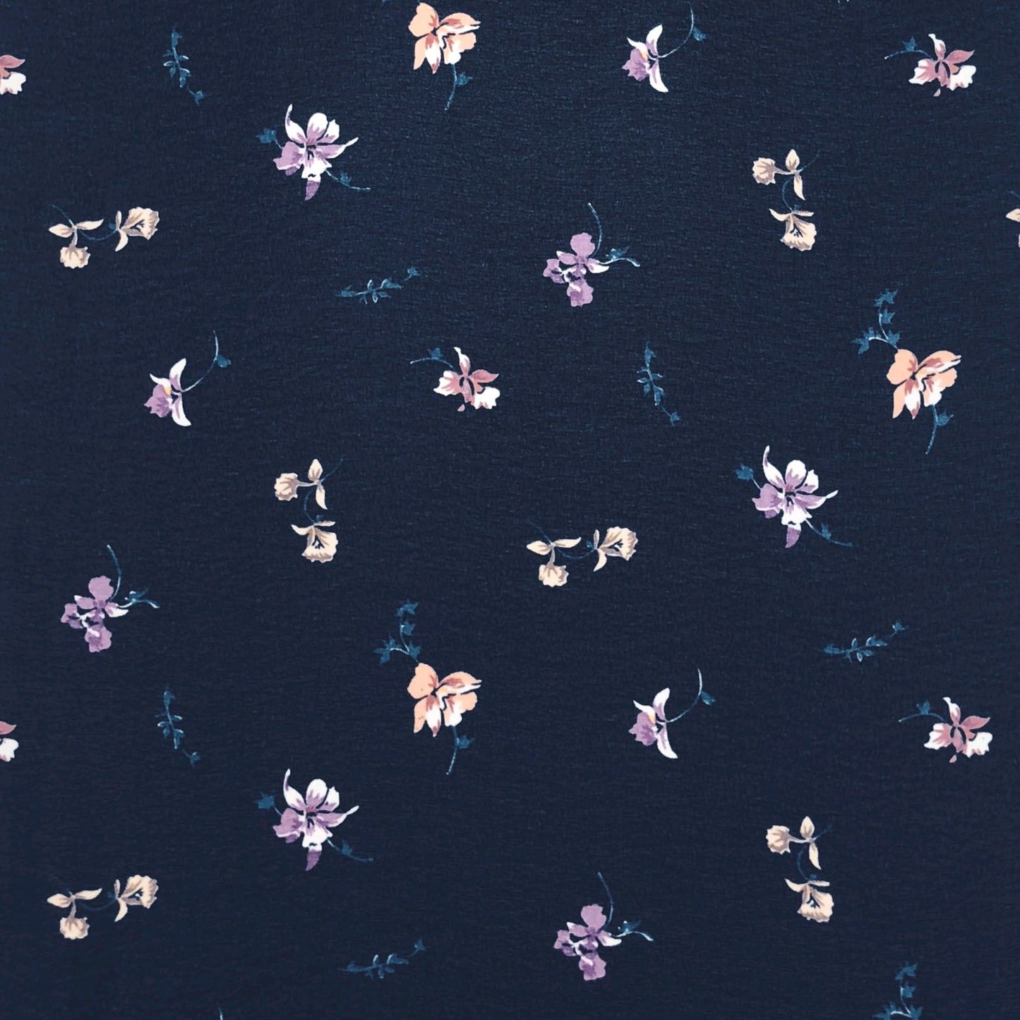 P-10008-502-NAVY-BLUSH - PRINTED 100% POLY CHELSEA CHIFFON