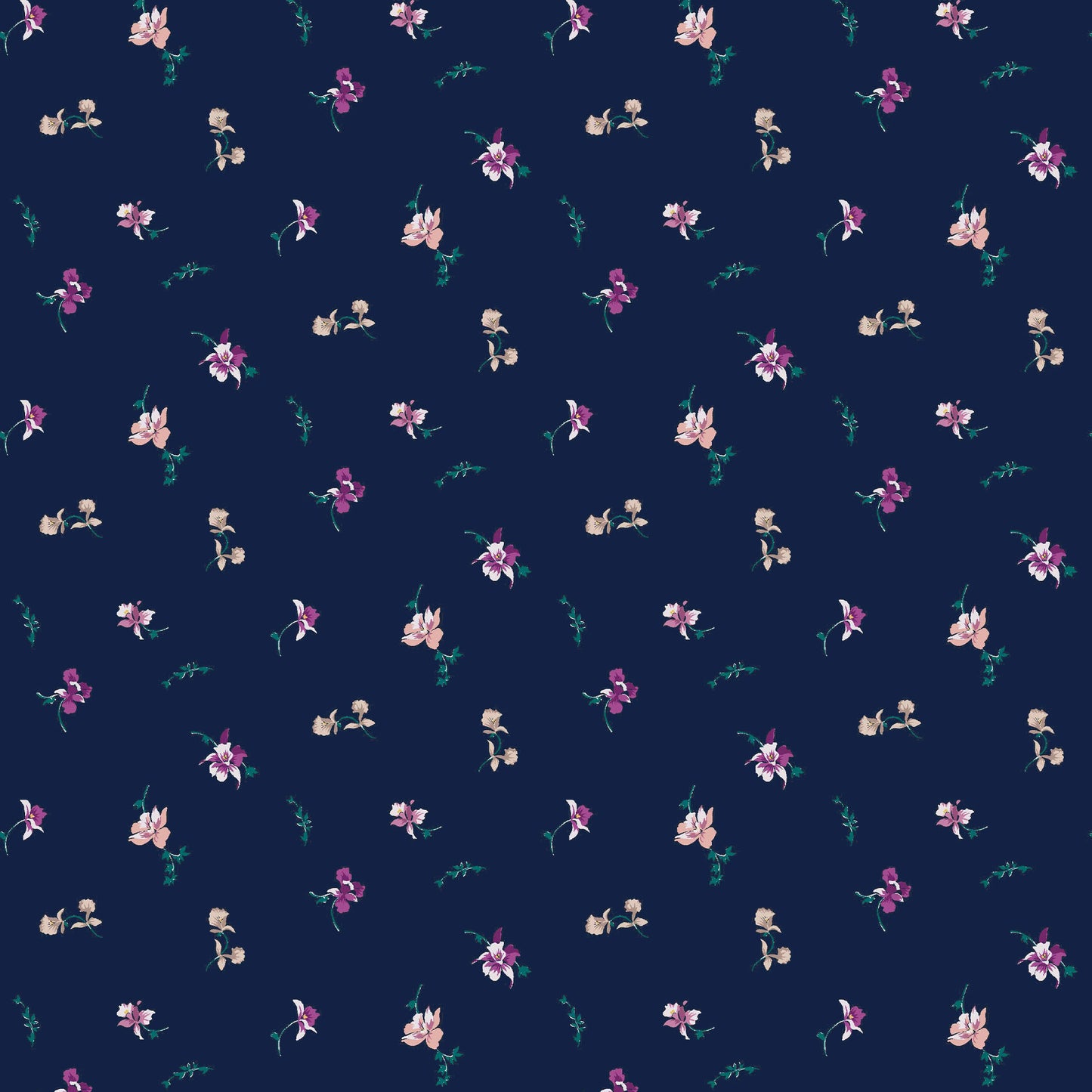 P-10008-502-NAVY-VIOLET - PRINTED 100% POLY CHELSEA CHIFFON