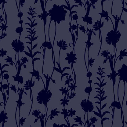 P-10083-VELVET-NAVY - PRINTED BURNT-OUT VELVET 68% POLY 24% NYLN 8% SPANDEX