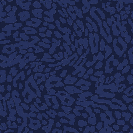 P-10085-VELVET-NAVY - PRINTED BURNT-OUT VELVET 68% POLY 24% NYLN 8% SPANDEX
