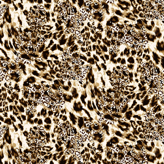 P-1011-453-OFFWHITE-GOLDEN-BROWN - PRINTED POLY POWER MESH 92%POLY 8%SPANDEX