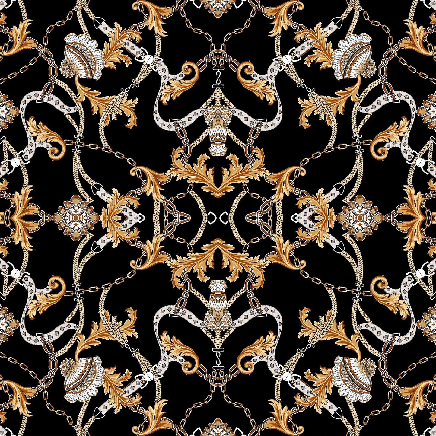 P-1019-504-BLACK-TOAST - PRINTED WOOL DOBBY 100% POLYESTER