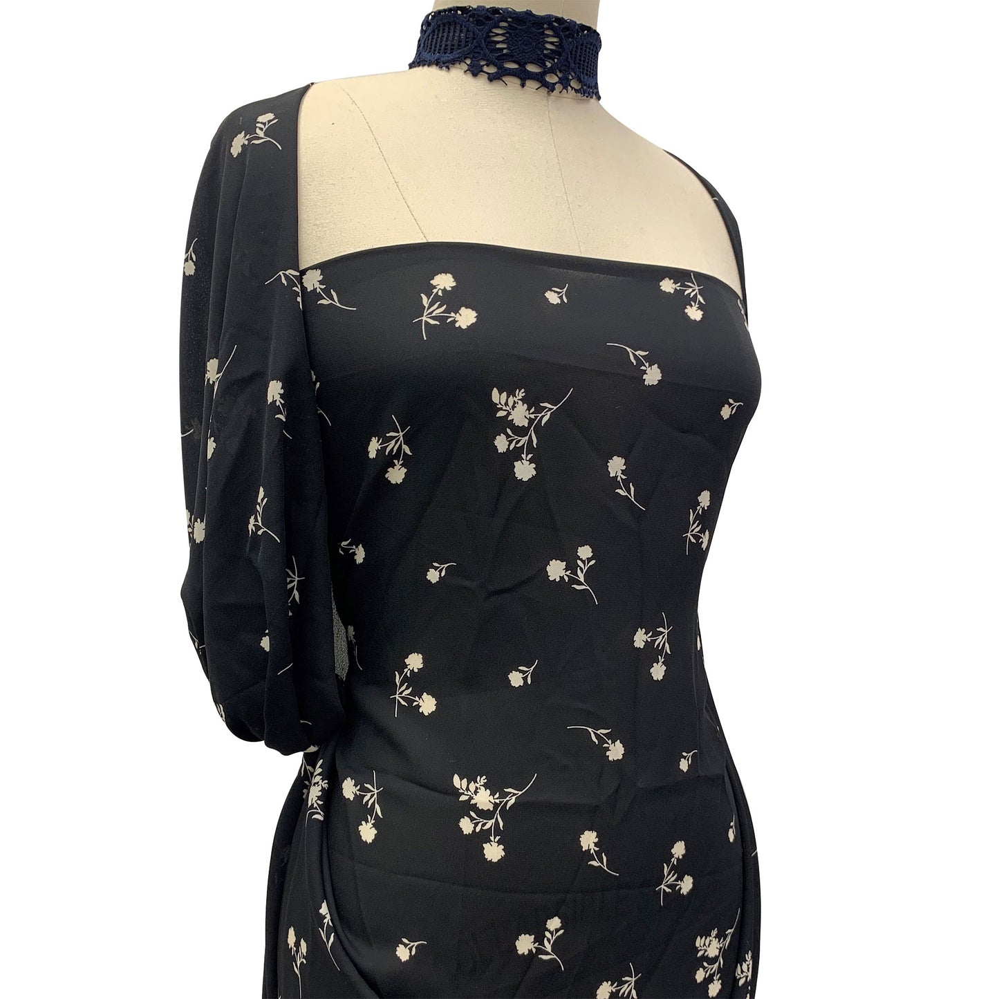 P-1045-504-BLACK-TAN - PRINTED WOOL DOBBY 100% POLYESTER