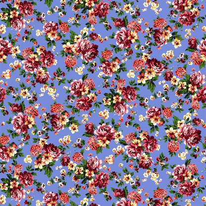 P-1051-702-BLUE-HOT-PINK - PRINTED SCUBA CREPE 97% POLY 3% SPANDEX