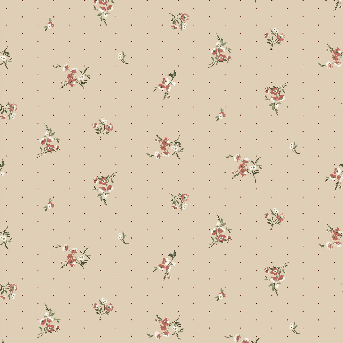 P-1054-504-TAN-GINGER - PRINTED WOOL DOBBY 100% POLYESTER