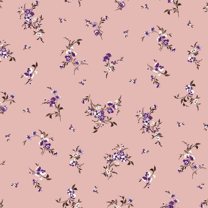 P-1056-504-BLUSH-DUSTY-VIOLET - PRINTED WOOL DOBBY 100% POLYESTER