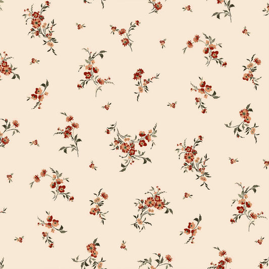 P-1056-504-CHAMPAGNE-CARAMEL - PRINTED WOOL DOBBY 100% POLYESTER