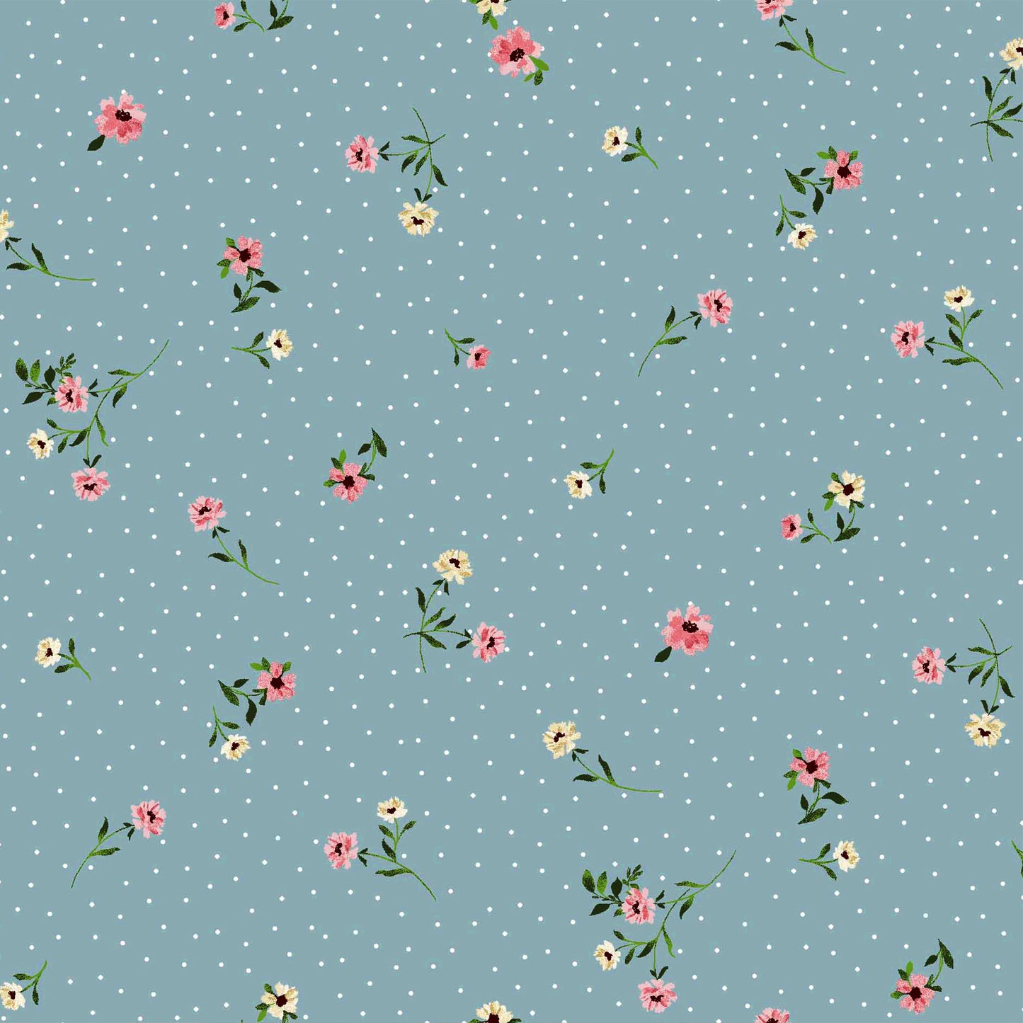 P-1057-586-MINERAL-BLUE-GUAVA - PRINTED CREPE CHIFFON 97% POLY 3% SPANDEX