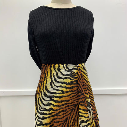 P-1062-500-OFFWHITE-BROWN - PRINTED 100% POLYESTER HI MULTI CHIFFON