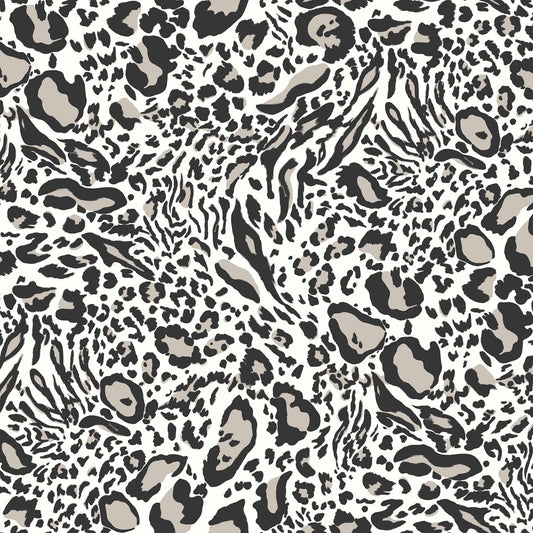 P-1073-504-OFFWHITE-ANGORA - PRINTED WOOL DOBBY 100% POLYESTER