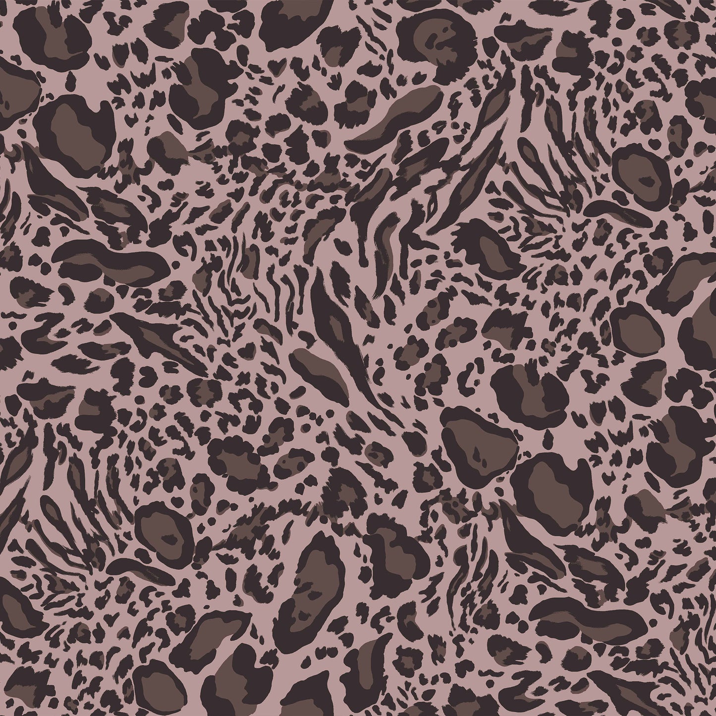 P-1073-504-PALE-MAUVE-ROSE-BROWN - PRINTED WOOL DOBBY 100% POLYESTER