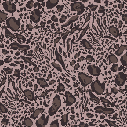 P-1073-504-PALE-MAUVE-ROSE-BROWN - PRINTED WOOL DOBBY 100% POLYESTER