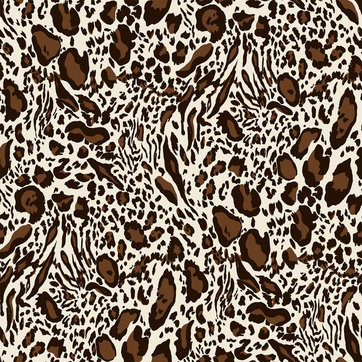 P-1073-506-ALMOND-CARAMEL - PRINTED FRENCH TERRY 63%POLY  33%RAYON  4% SPANDEX