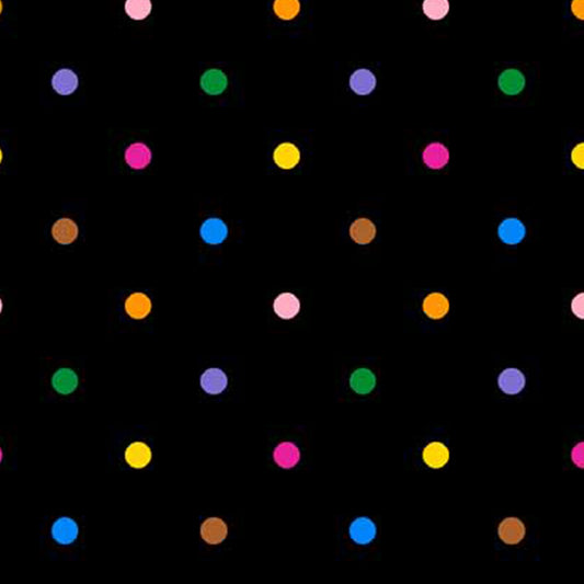 P-1081-504-BLACK-YELLOW - PRINTED WOOL DOBBY 100% POLYESTER