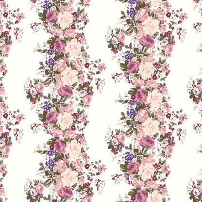 P-109-703-OFFWHITE-ROSE - PRINTED TWIST CREPE 92% POLY 8% SPANDEX