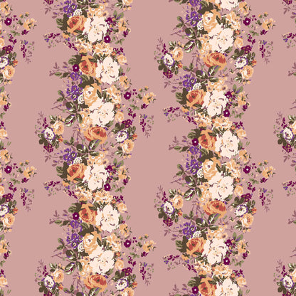 P-109-703-ROSE-GOLD-MANGO - PRINTED TWIST CREPE 92% POLY 8% SPANDEX