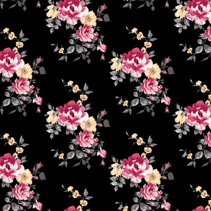 P-110-453-BLACK-RED - PRINTED POLY POWER MESH 92%POLY 8%SPANDEX