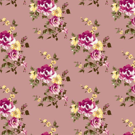 P-110-453-ROSE-GOLD-GUAVA - PRINTED POLY POWER MESH 92%POLY 8%SPANDEX