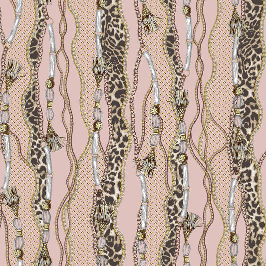 P-1118-668-BLUSH-GOLD - PRINTED DTY 92% POLY 8% SPANDEX DTY DOUBLE SIDED BRUSH