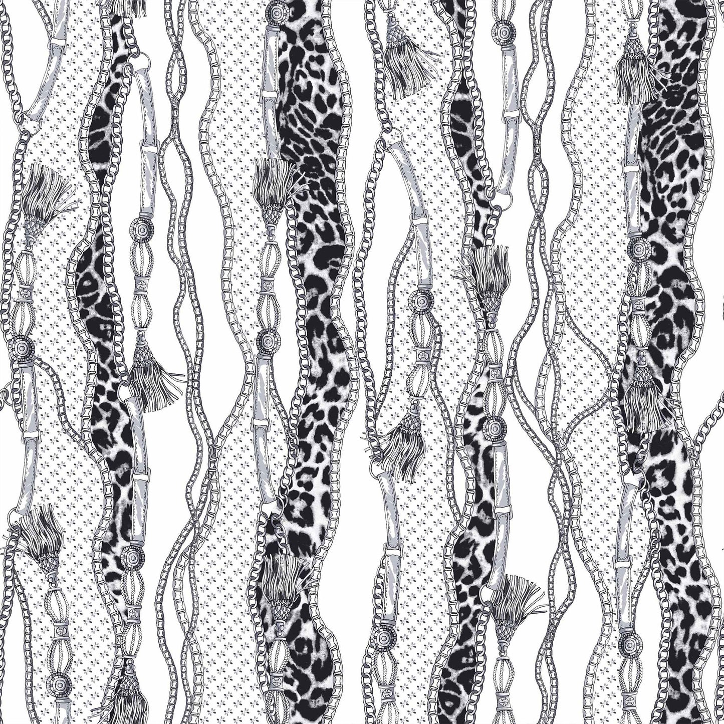 P-1118-668-OFFWHITE-GREY - PRINTED DTY 92% POLY 8% SPANDEX DTY DOUBLE SIDED BRUSH