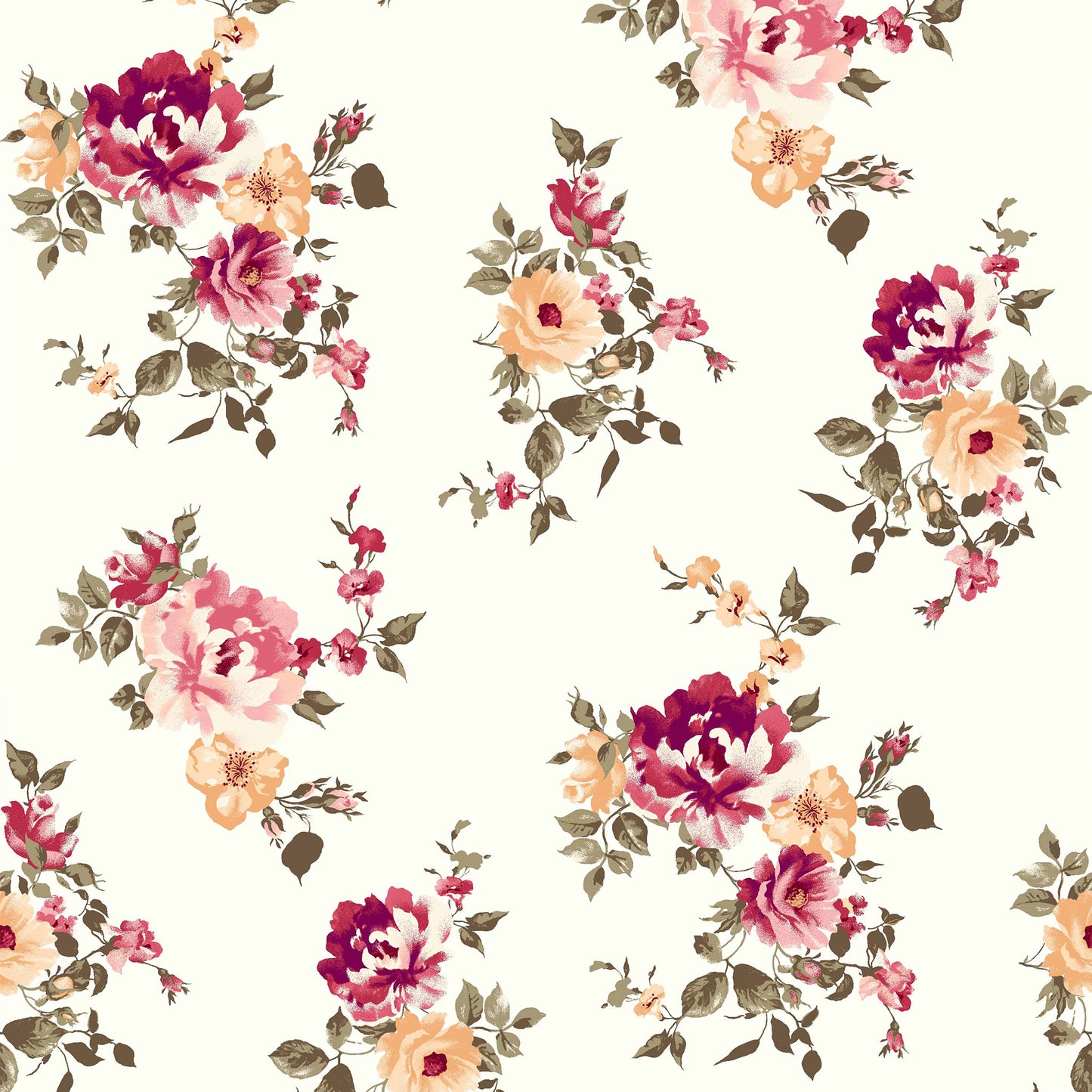 P-112-453-IVORY-RED - PRINTED POLY POWER MESH 92%POLY 8%SPANDEX