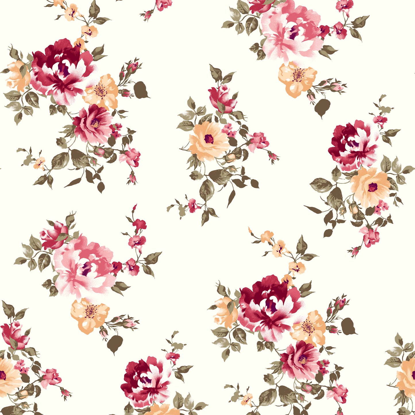 P-112-453-IVORY-RED-WHITE - PRINTED POLY POWER MESH 92%POLY 8%SPANDEX
