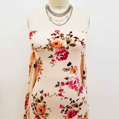 P-112-586-B-BLUSH-MAUVE - PRINTED CREPE CHIFFON 97% POLY 3% SPANDEX
