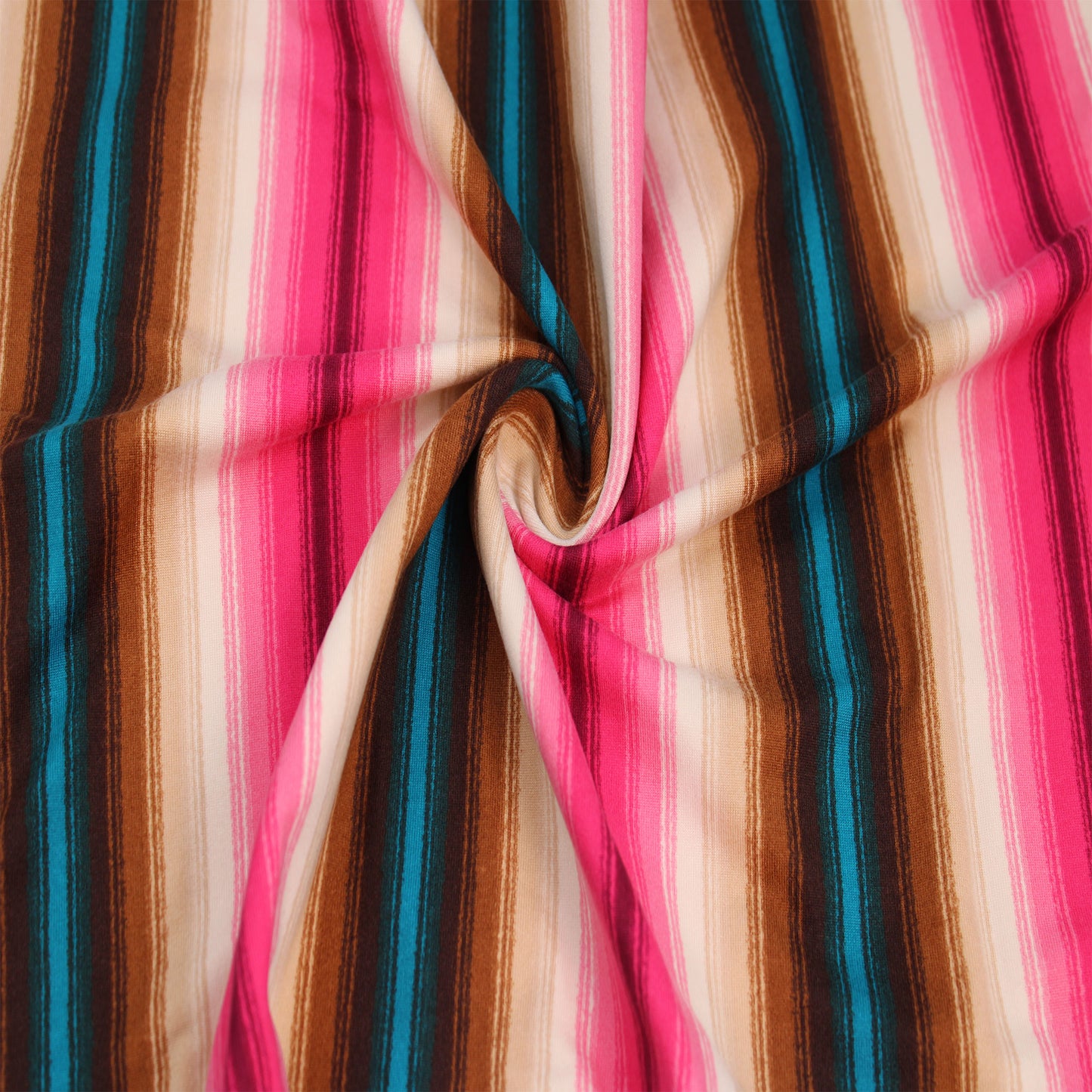 P-1175-668-BROWN-PINK-TEAL - PRINTED DTY 92% POLY 8% SPANDEX DTY DOUBLE SIDED BRUSH