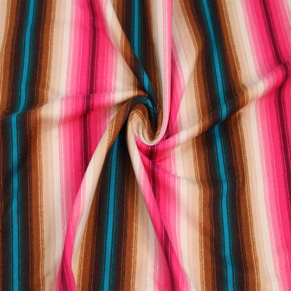 P-1175-668-BROWN-PINK-TEAL - PRINTED DTY 92% POLY 8% SPANDEX DTY DOUBLE SIDED BRUSH
