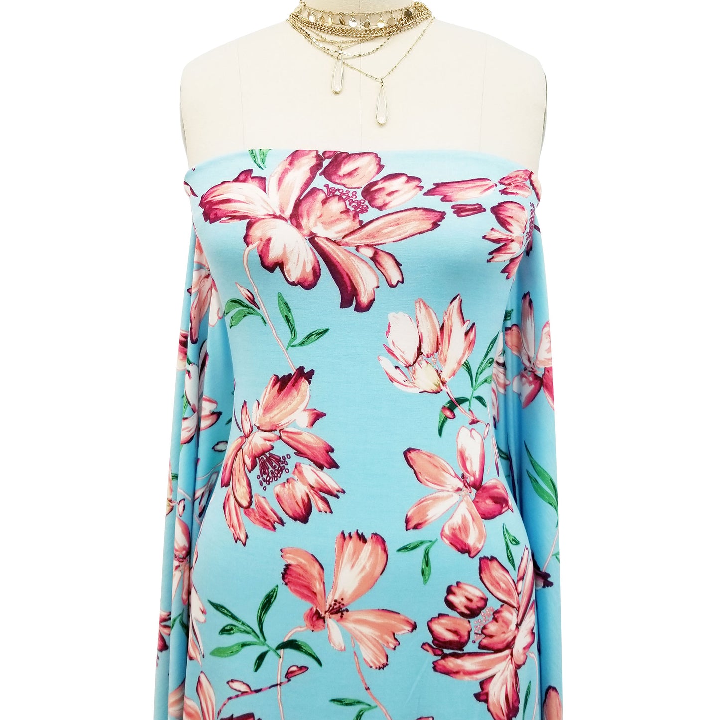 P-119-C-HVY-RSJ-LIGHT-BLUE-PEACH - PRINT RSJ 95% RAYON 5% SPANDEX JERSEY