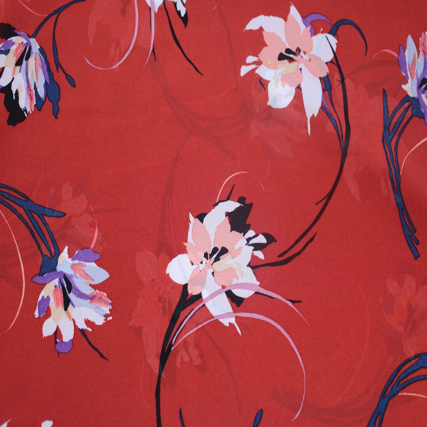 P-124-B-502-MARSALA-PEACH - PRINTED 100% POLY CHELSEA CHIFFON