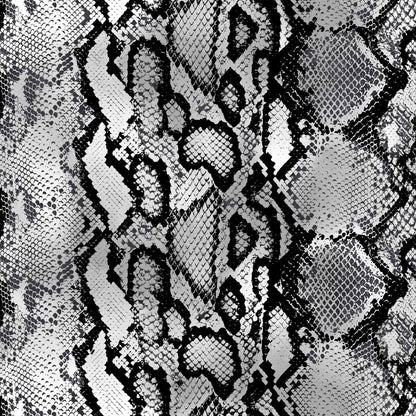 P-1268-754-GREY-BLACK - PRINTED POLY MOROCCAN 100% POLY