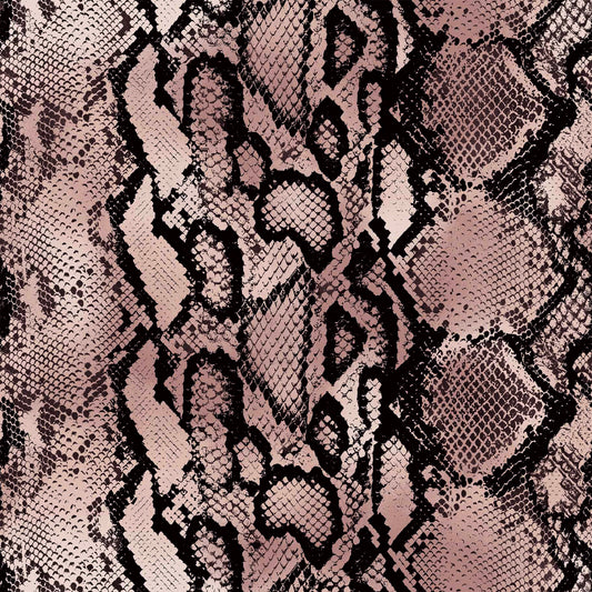 P-1268-754-MISTY-ROSE-DARK-BROWN - PRINTED POLY MOROCCAN 100% POLY