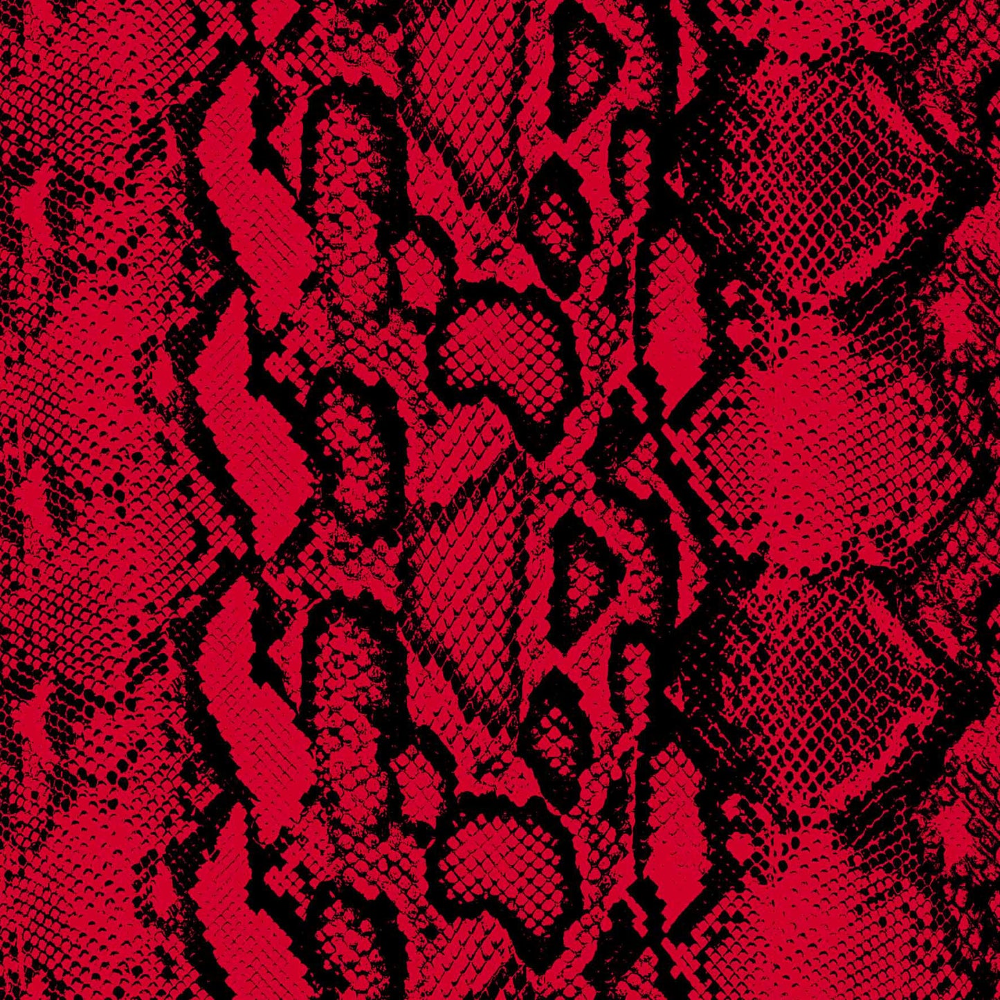 P-1268-754-RED-BLACK - PRINTED POLY MOROCCAN 100% POLY