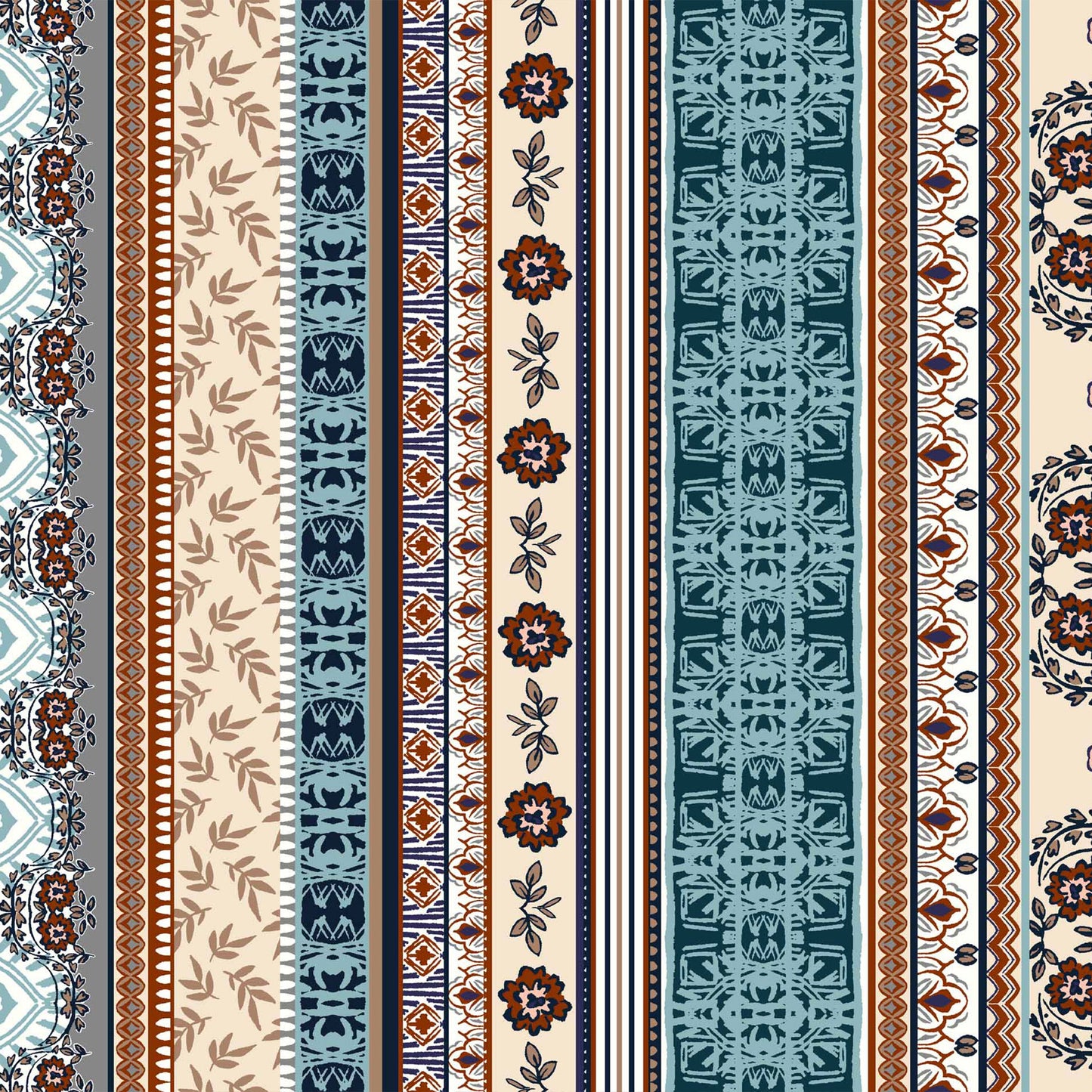 P-1271-754-HUNTER-GREEN-CINNAMON - PRINTED POLY MOROCCAN 100% POLY