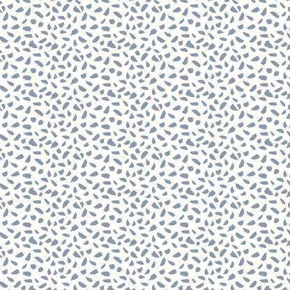 P-1315-754-IVORY-BLUE - PRINTED POLY MOROCCAN 100% POLY