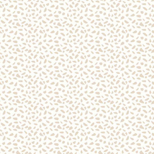 P-1315-754-IVORY-TAUPE - PRINTED POLY MOROCCAN 100% POLY