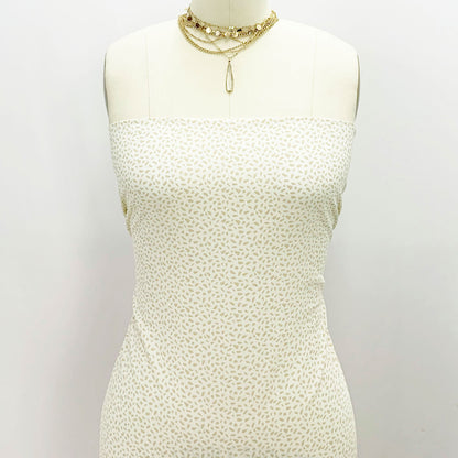 P-1315-754-IVORY-TAUPE - PRINTED POLY MOROCCAN 100% POLY