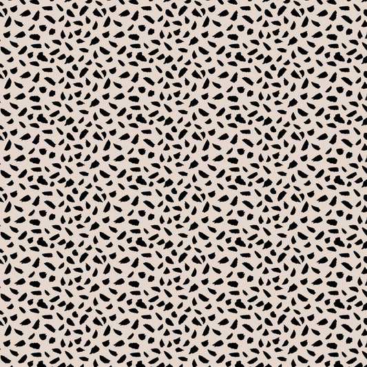 P-1315-754-TAN-BLACK - PRINTED POLY MOROCCAN 100% POLY