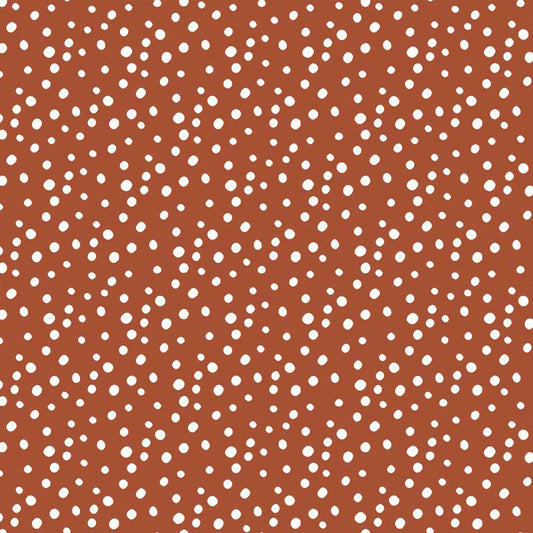 P-1322-504-CHILI-IVORY - PRINTED WOOL DOBBY 100% POLYESTER