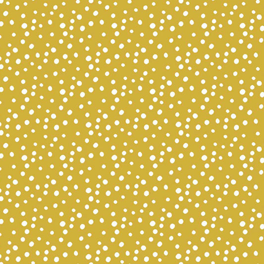 P-1322-504-GOLDENROD-IVORY - PRINTED WOOL DOBBY 100% POLYESTER