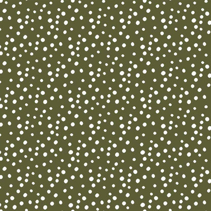 P-1322-504-MOSS-IVORY - PRINTED WOOL DOBBY 100% POLYESTER