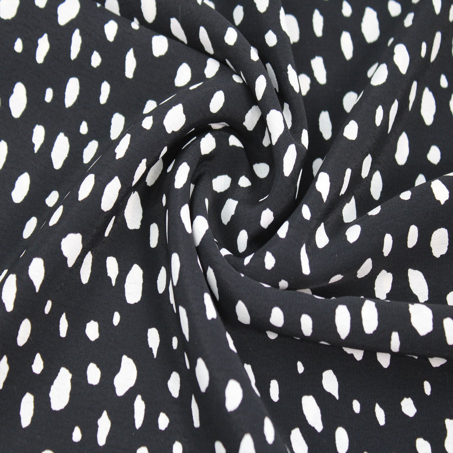 P-1326-754-BLACK-OFFWHITE - PRINTED POLY MOROCCAN 100% POLY