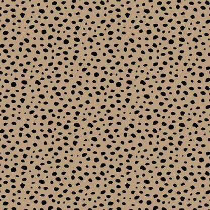P-1326-754-TAUPE-BLACK - PRINTED POLY MOROCCAN 100% POLY