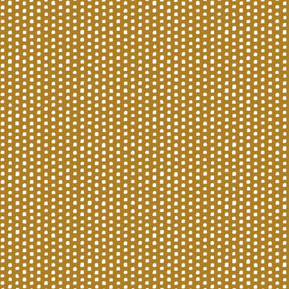 P-1329-504-GOLDEN-MUSTARD-OFF-WHITE - PRINTED WOOL DOBBY 100% POLYESTER